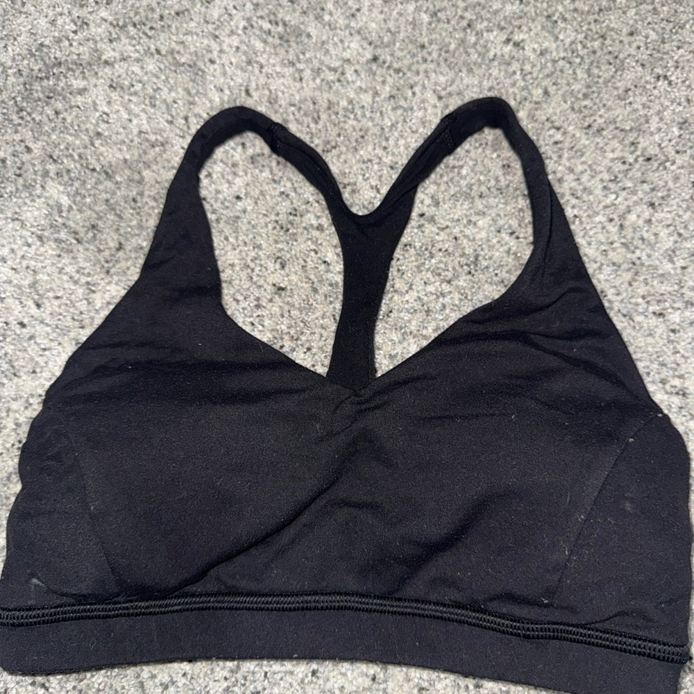 lululemon athletica Black Racerback Sports Bra
